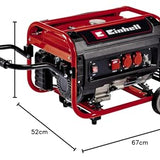 Einhell Stromerzeuger (Benzin) TC-PG 35/E5 (3100 W Maximalleistung, 2600 W max. Dauerleistung, 15 L Tank, 4-Takt-Motor, AVR-Funktion, 2x 230 V, Ölmangelsicherung, Überlastschutz)