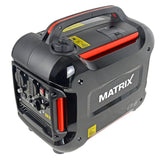 Matrix Notstromaggregat Benzin leise 2000 Watt Digitaler Generator Inverter Stromerzeuger Stromaggregat tragbar Stromgenerator silent | PG 2000i-2 | 4-takt | 2x230V | leise 59 dB(A)