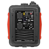 Matrix Notstromaggregat Benzin leise Inverter Stromerzeuger 3300 Watt Stromgenerator mit USB Stromaggregat digitaler Generator 230V 12V leicht tragbar Eco Modus PG 3000i-USB | 4 Takt | 59 dB(A) | 24kg