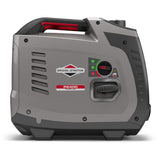 Briggs & Stratton 030800 Benzin Inverter Stromerzeuger Generator der PowerSmart Serie P2400 mit 2400 Watt/1800 Watt sauberem Strom, ultraleise und leichtgewichtigise, W, 230 V, Grau / Rot