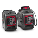 Briggs & Stratton 030800 Benzin Inverter Stromerzeuger Generator der PowerSmart Serie P2400 mit 2400 Watt/1800 Watt sauberem Strom, ultraleise und leichtgewichtigise, W, 230 V, Grau / Rot